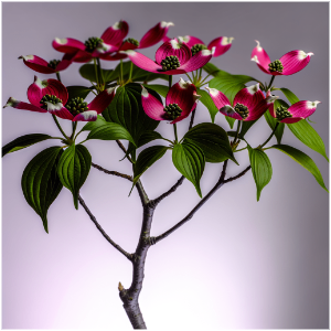Cornus florida rubra, 'Cherokee Chief' (Red) Pink Flowering Dogwood